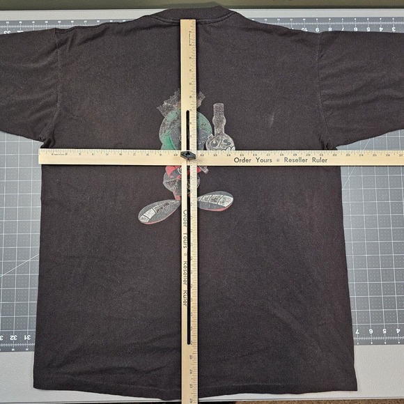 Vintage Marvin The Martian Tshirt XL U.S. Bongs 90s Single Stitch 50/50 Chronic - Picture 7 of 9